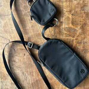 Lululemon Black Crossbody Bag Set